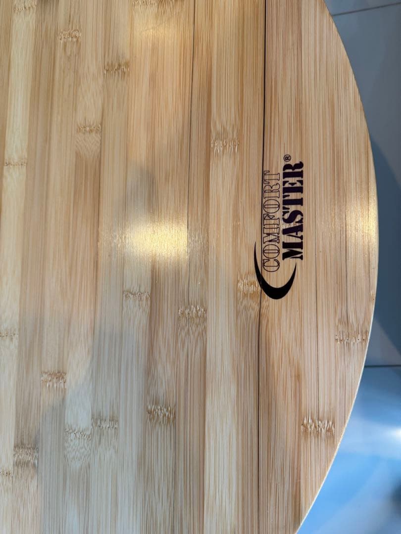 【使用少・廃盤】コールマン　コンフォートマスター　バンブーオーバルテーブル85