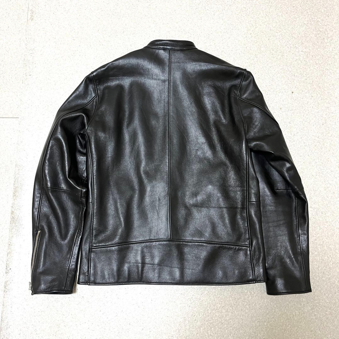 【BEAMS HEART】ビームスハート羊革 シングルライダースジャケット M