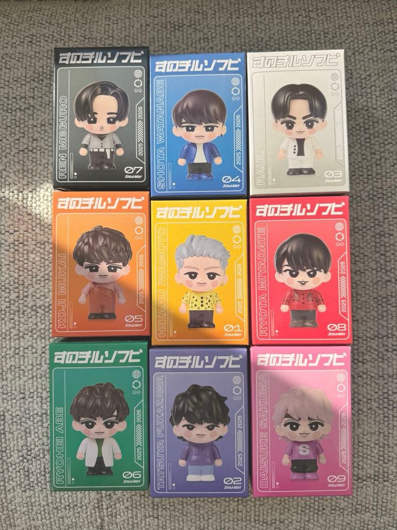 【新品未開封】 Man　ON　ソフビ　9人全員セット