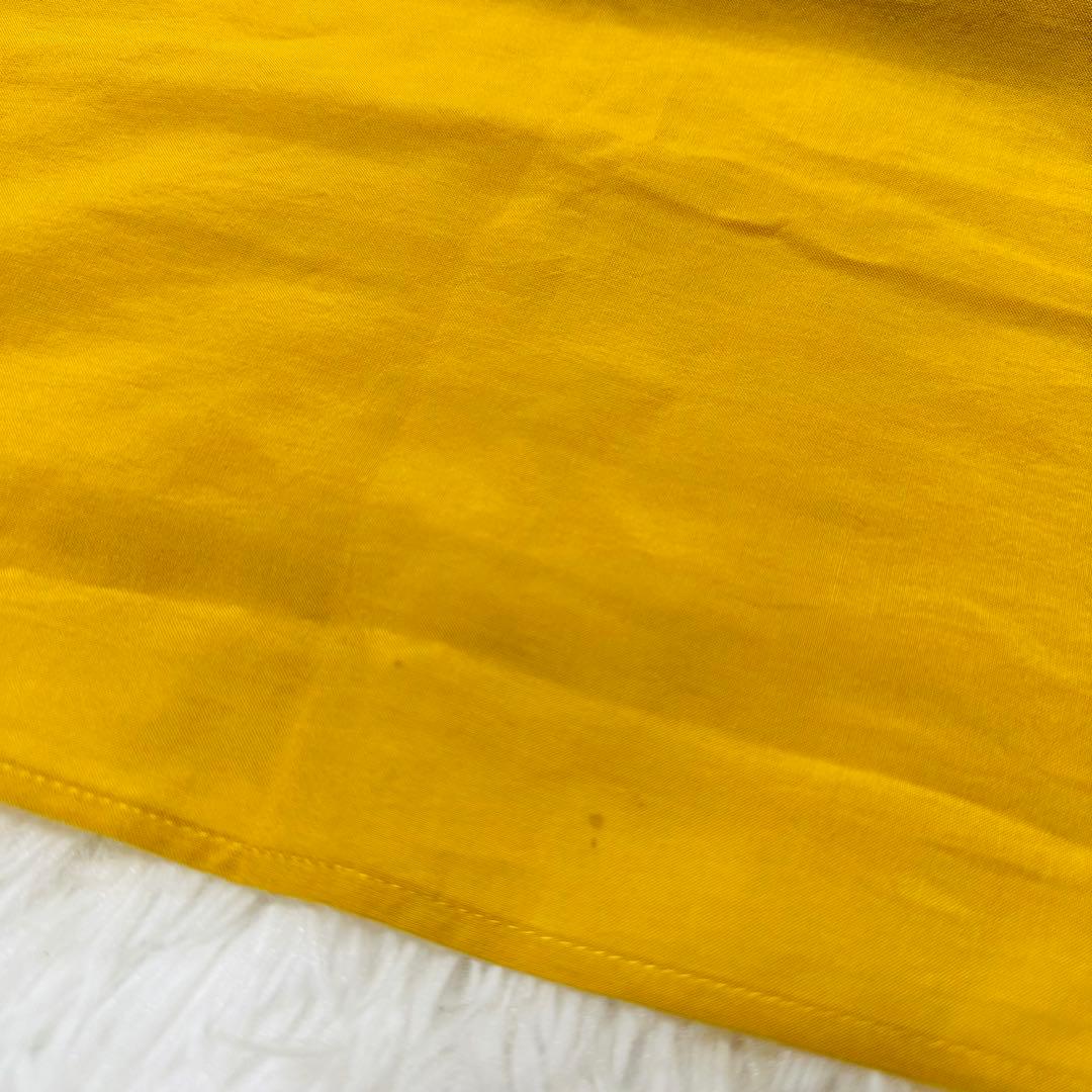 ハザマ 揺方 2018ss 帯 ブラック イエロー トリアセテート 黒 無地