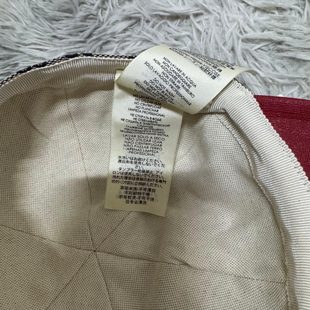 新品タグ、ケース付き GUCCI KIDS HAT GGキャンバス 子供用 帽子