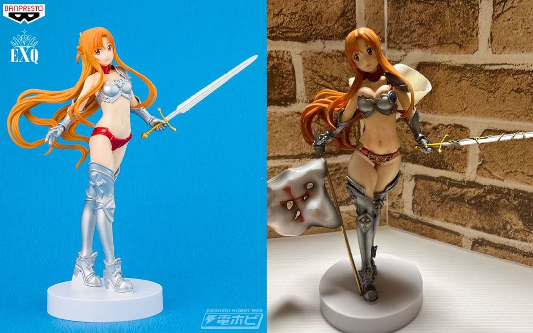 SAO アスナ　ビキニアーマー　フィギュア　リペイント