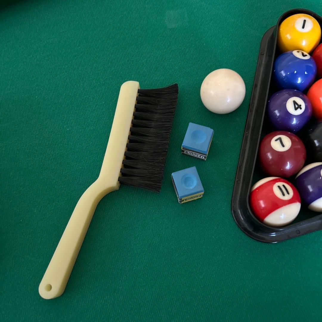 ビリヤード台 セット 組み立て式 入門本付き 家庭用 本格的