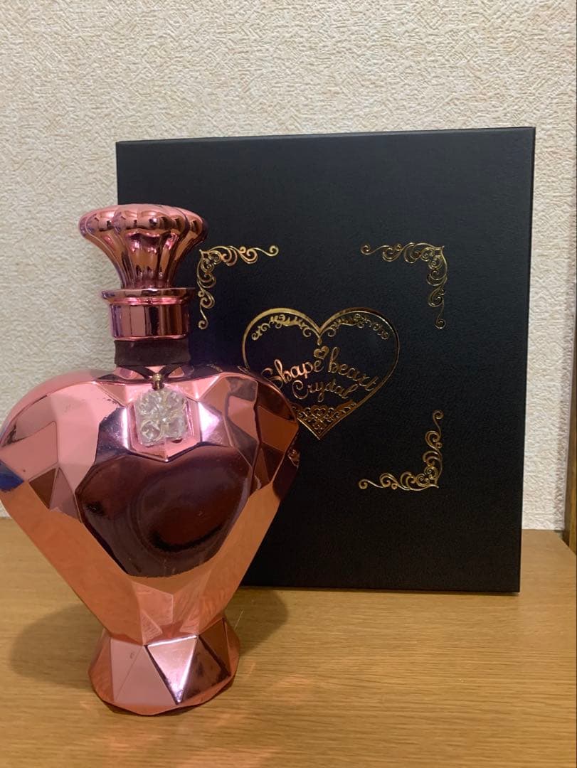 【希少】Shape Heart Crystal コニャック空きボトル 500ml