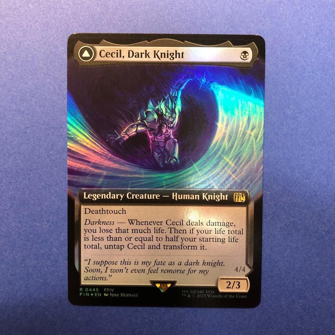 MTG 暗黒騎士、セシル 英語 拡張 Foil