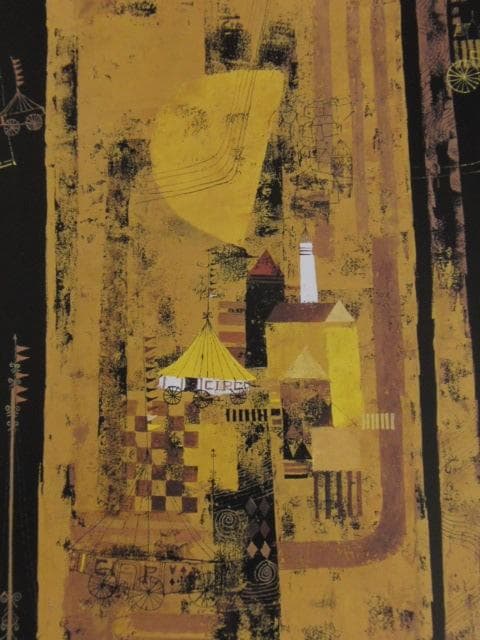 早川義孝、【風の止んだあとに】、希少な額装用画集より、新品額装付