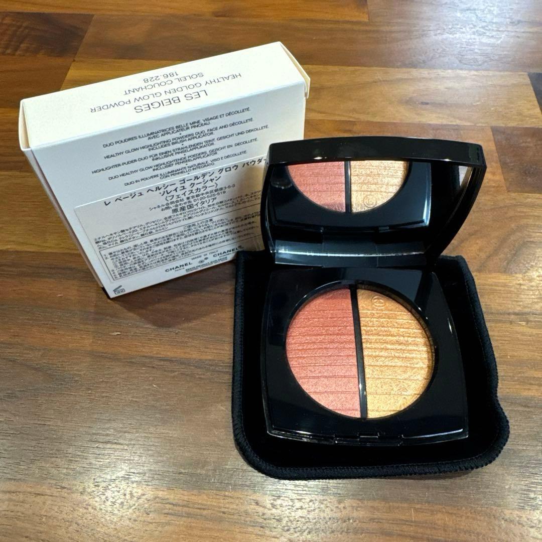 シャネル レベージュ ヘルシー ゴールデン グロウパウダー ソレイユクーシャン