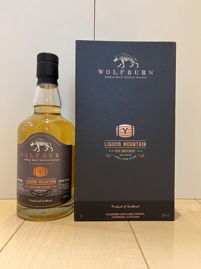 ウイスキー WOLF BURN LIQUOR MOUNTAIN 700ml 57.6%