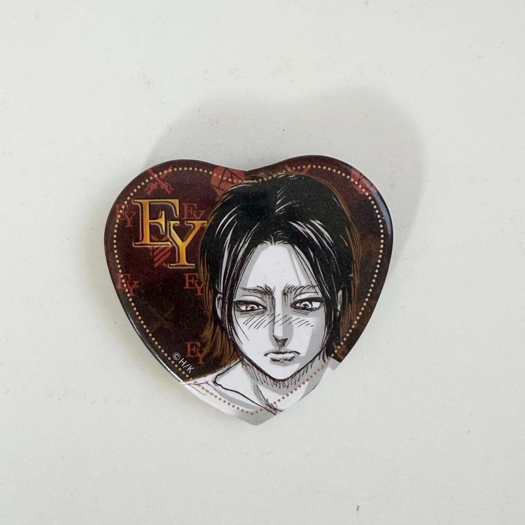 進撃の巨人 エレン ハート型缶バッジ 29点