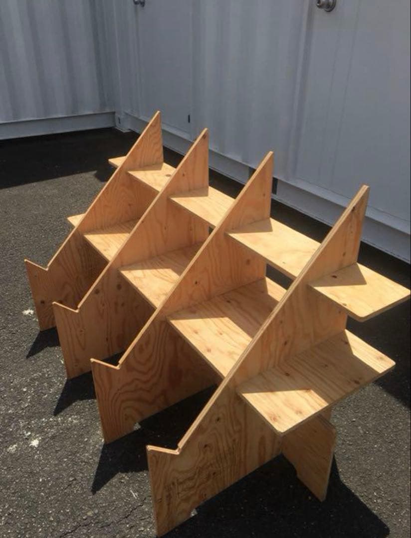 マルシェ台‼️組立式ディスプレイ 店舗什器 陳列棚 イベント什器 一台 送料込み