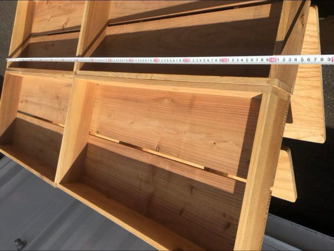 マルシェ台‼️組立式ディスプレイ 店舗什器 陳列棚 イベント什器 一台 送料込み