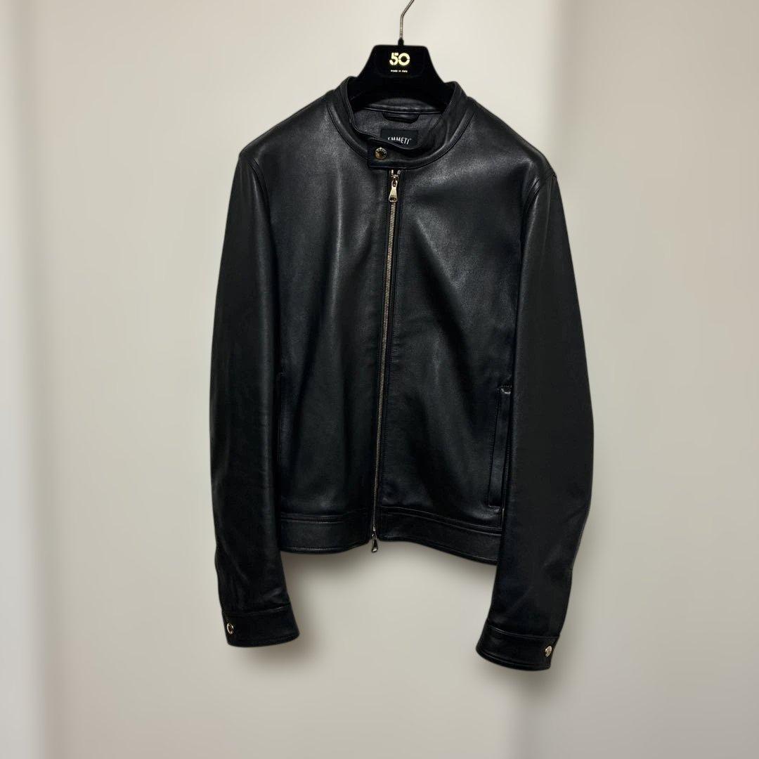 ゆ*き様 EMMETI di Franco ブラック レザージャケット