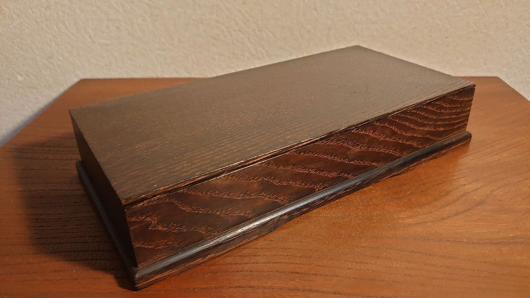 硯箱　時代箱　欅　欅製　アンティーク硯箱　蔵出し　１客