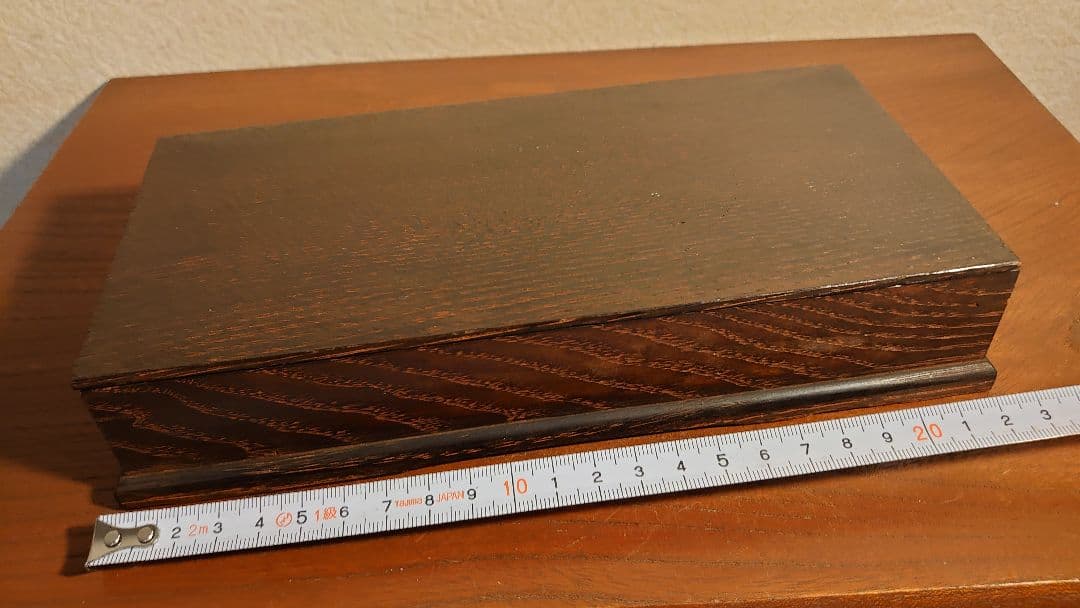 硯箱　時代箱　欅　欅製　アンティーク硯箱　蔵出し　１客