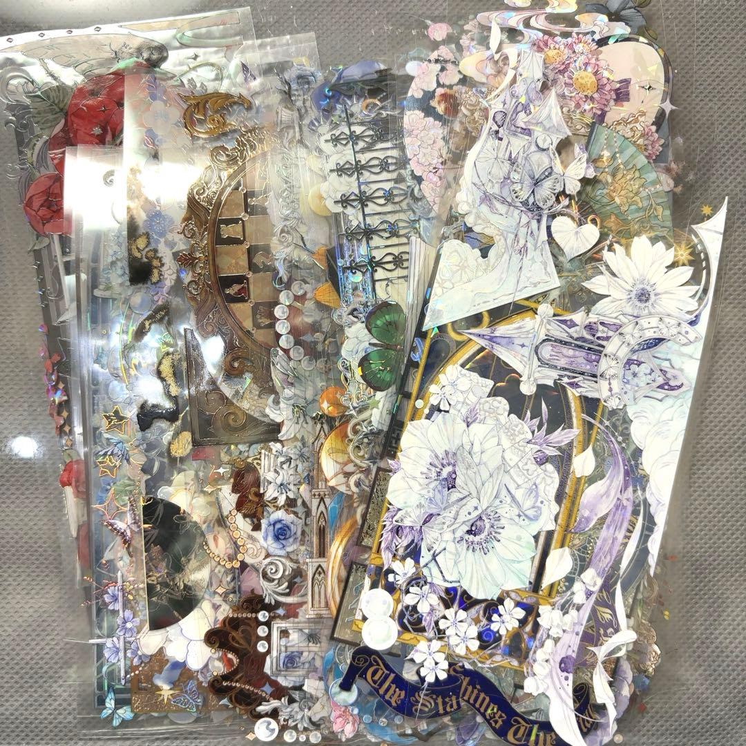 【同梱価格700円】　コラージュ素材　海外マステ　装飾テープ　55種　PET①