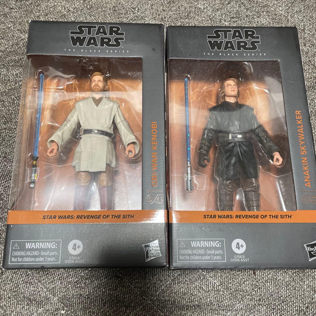 スターウォーズ　シスの復讐　ブラックシリーズ　アナキン　オビワン　6インチ