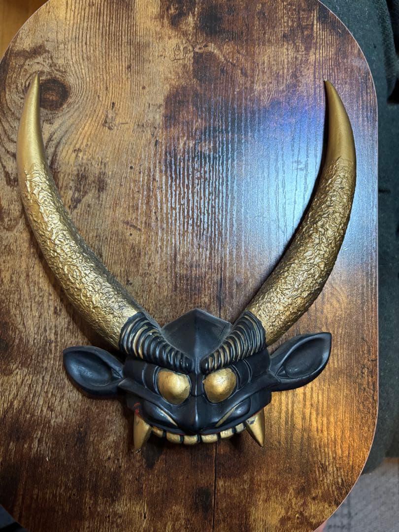 等身大甲冑用　鬼面前立て　雌金具