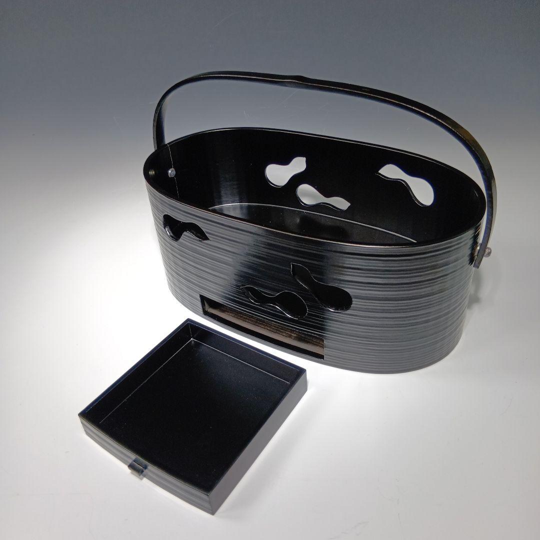 最後値下げ茶道具　六瓢莨盆(鵬雲斉好)一閑塗　 平安満樹作　共箱　美品