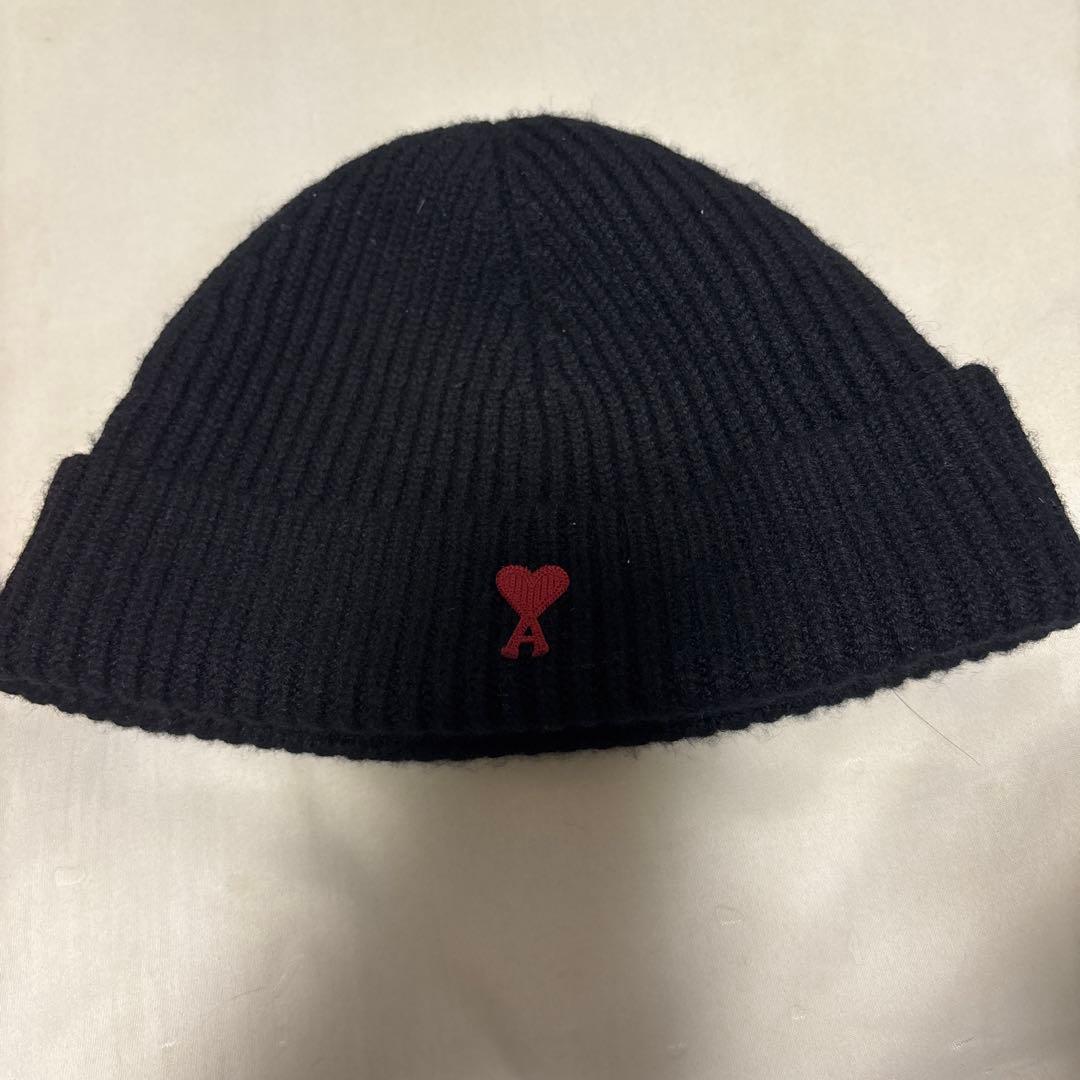 アミパリス ニット帽 黒