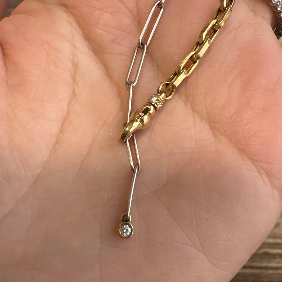 MILAMORE デュオチェーン Jr. アンクレット ダイヤモンド 18K