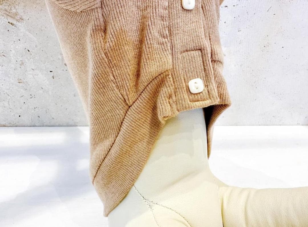 DENIM ROSE ワッペンカーディガン