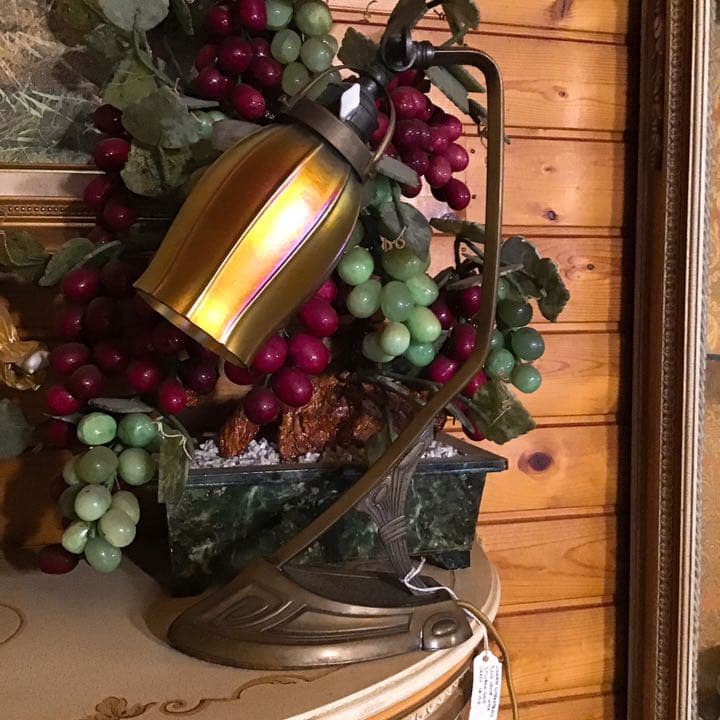 スチューベン　アンティーク　デスク　ランプ　ビンテージ　ライト　アールデコ