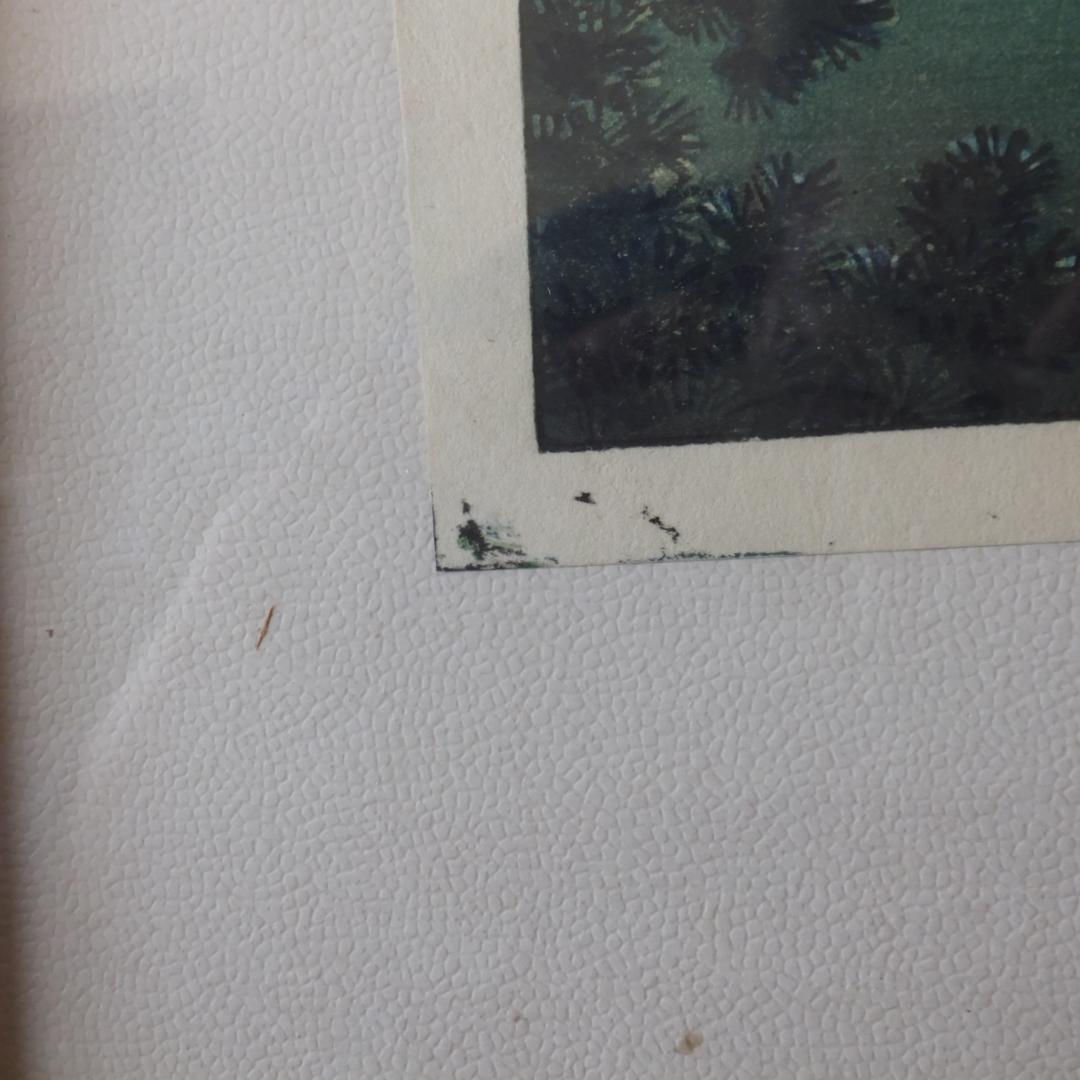 土屋光逸 「西湖の夕照 」川瀬巴水とならんで浮世絵から新版画分野を確立した巨匠