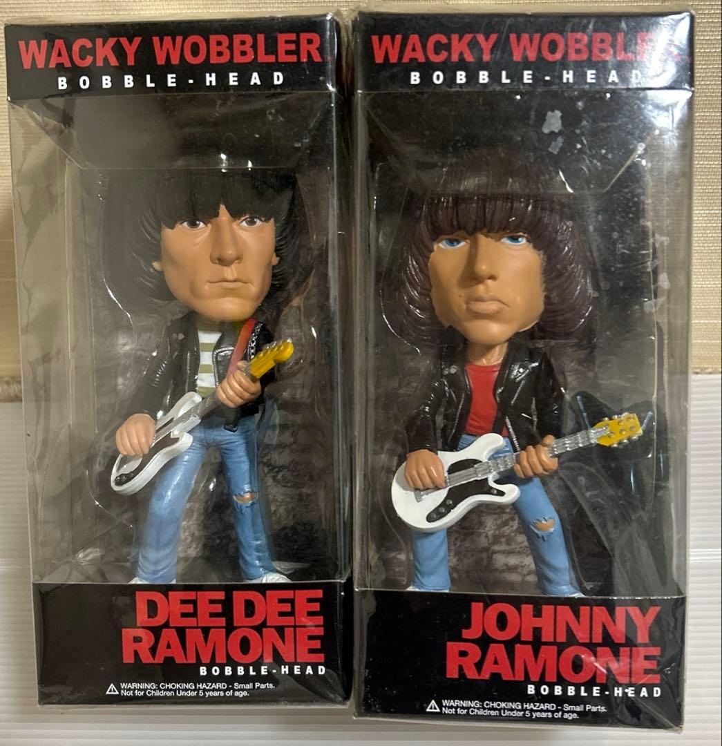 Dee Dee & Johnny ramonesボブルヘッド人形セット