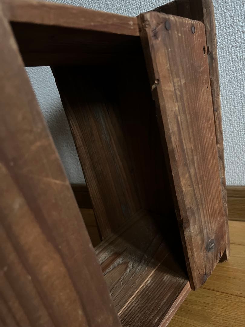 踏み台　木製スツール　花台　古道具　レトロ雑貨　昭和レトロ　アンティーク雑貨