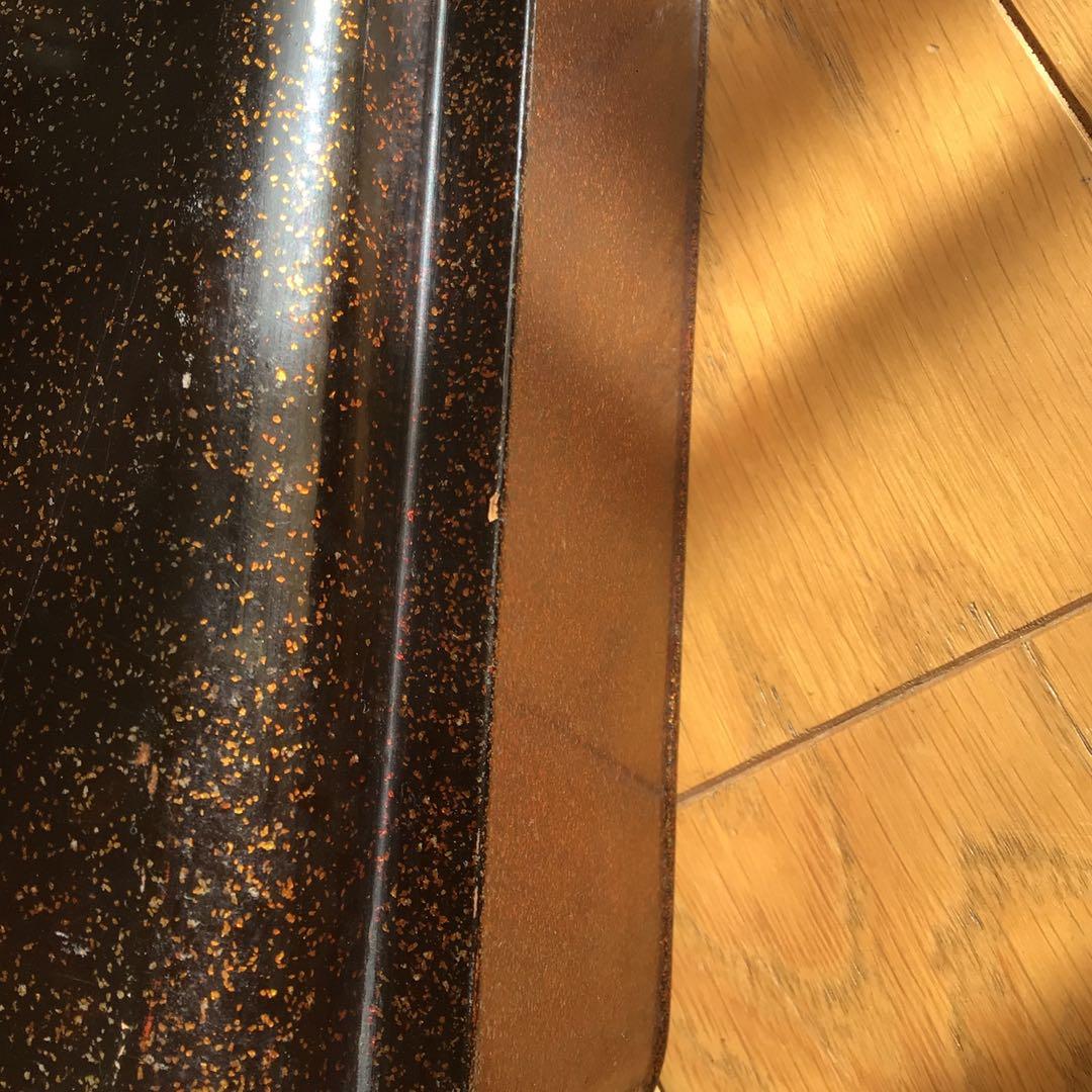 時代漆器　廣蓋　広蓋　骨董　蒔絵　螺鈿　昭和3年　共箱付き