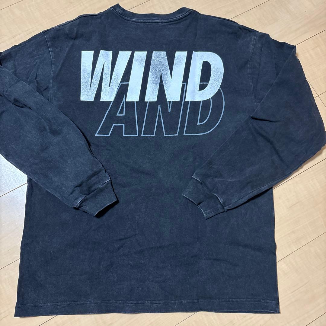 Windandsea SEA ロンT ヴィンテージ加工XLサイズ ブラック 古着