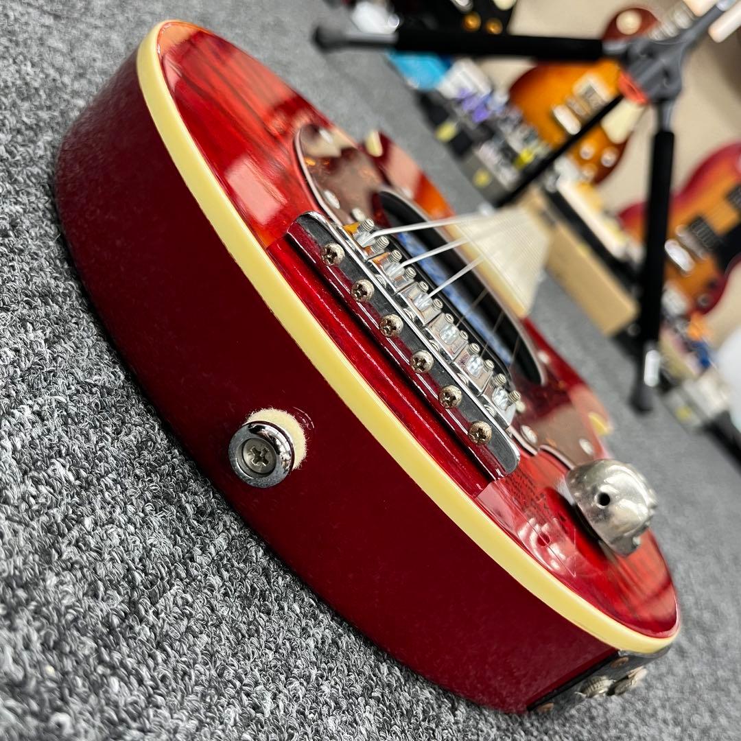 【10854】 Pignose ピグノーズ キルトトップ レッド ミニギター