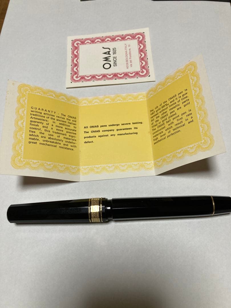 ビンテージオマス万年筆　ＯＭＡ１９３０　ＧｅnTｌｅmam 未使用　元箱付