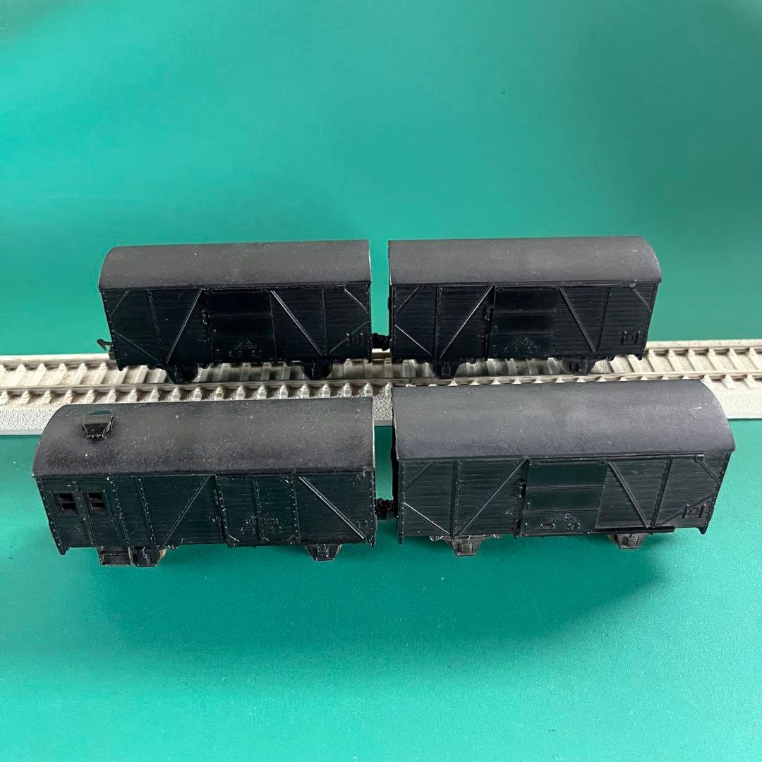 【HO-T2854】国鉄貨車 ワフ28+ワム50形 4両セット(HOゲージ)