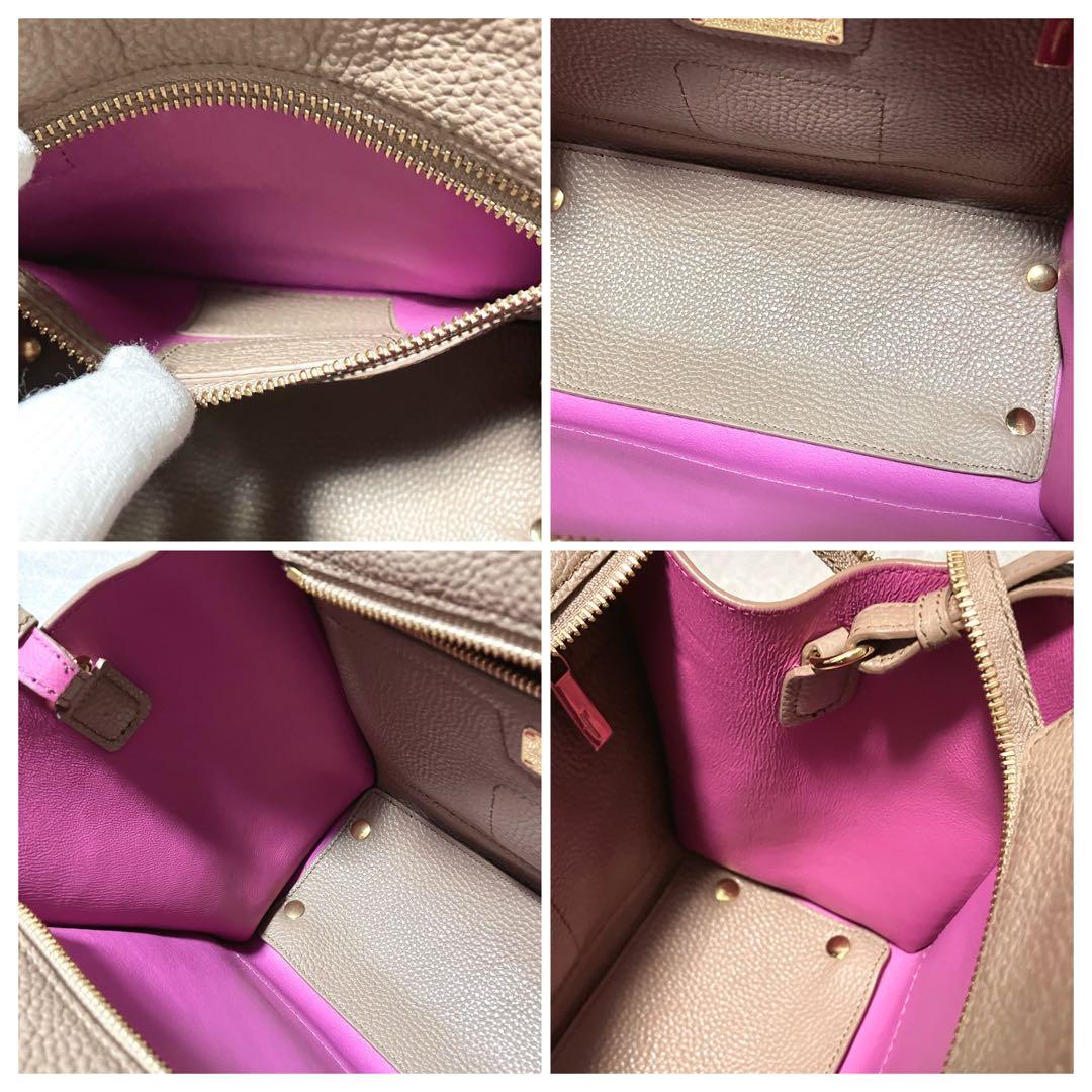 フェラガモ［エイミー］ハンドバッグ　ショルダー　カーフレザー　ガンチーニ　金具