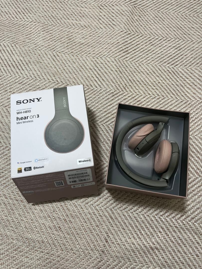 sony ワイヤレスヘッドフォン　アッシュグリーン