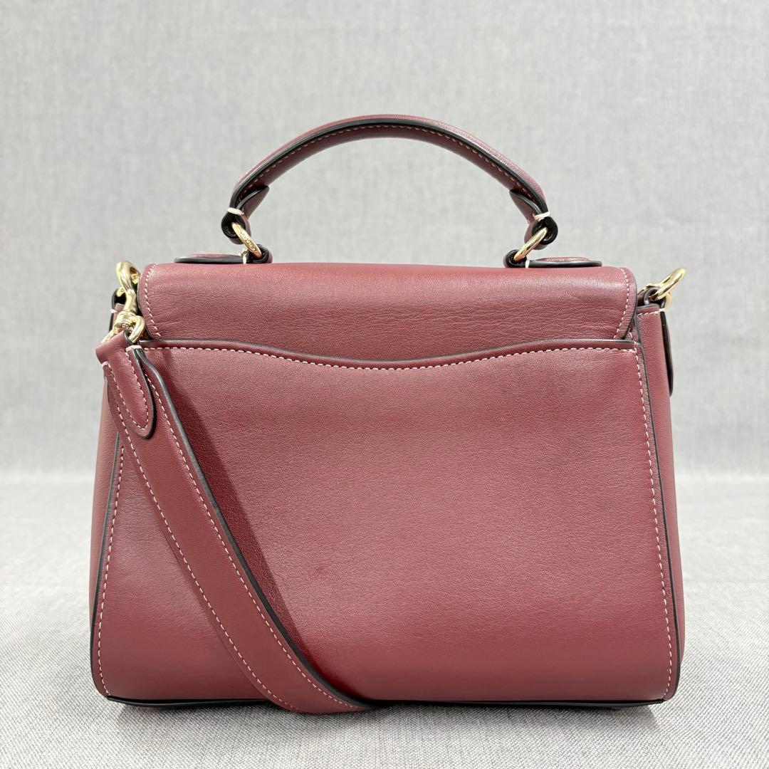 美品 COACH コーチ ハンドバッグ モーガン ショルダーバッグ シグネチャー