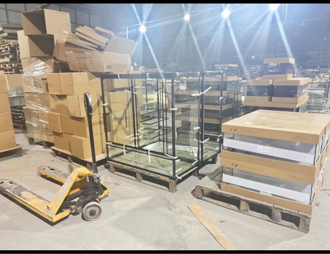 自社製 組み立て式 爬虫類両生類飼育ケージ、ガラス飼育ケージ60x30x30cm