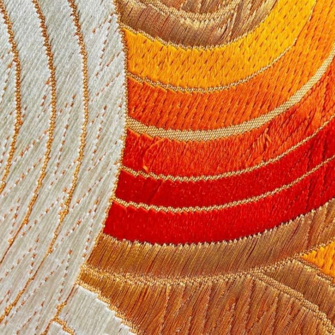 2点セット 美品 三松 アンティーク 振袖 正絹 袷 帯 大正ロマン 成人卒業式