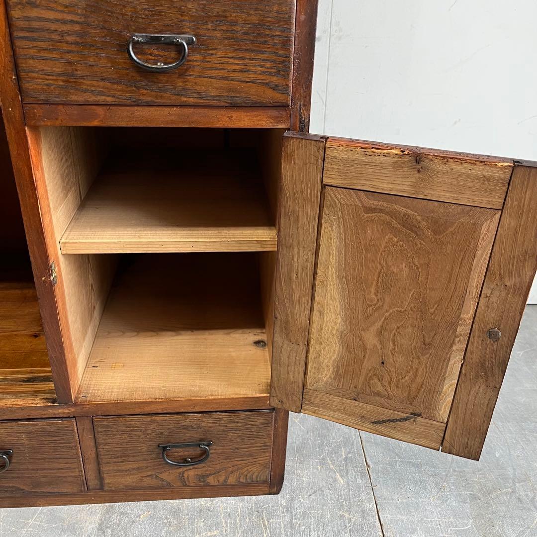 アンティーク ガラス 戸棚 キャビネット 飾り棚 昭和レトロ z500