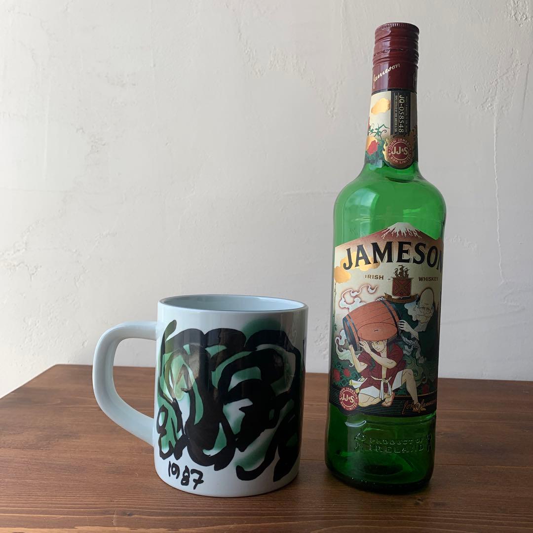 Lサイズ ロイヤルコペンハーゲン 1987 イヤーマグ 陶器　ビンテージ　手描き