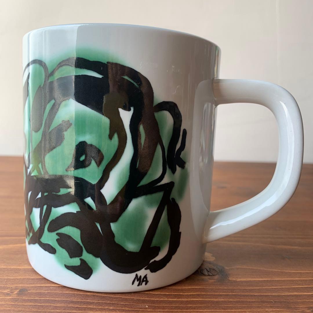 Lサイズ ロイヤルコペンハーゲン 1987 イヤーマグ 陶器　ビンテージ　手描き