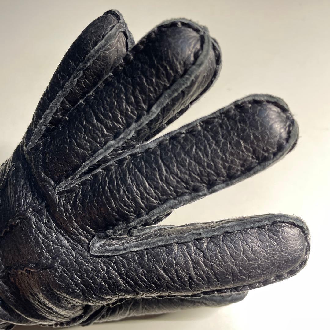 デンツ ペッカリー ブラック サイズ7-1/2 カシミア製ライニング