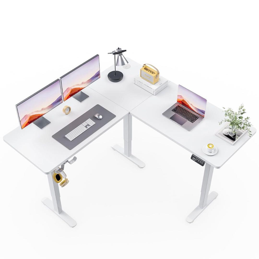 み*み様 Alebert(アレベルト)電動昇降機能付きL字デスク