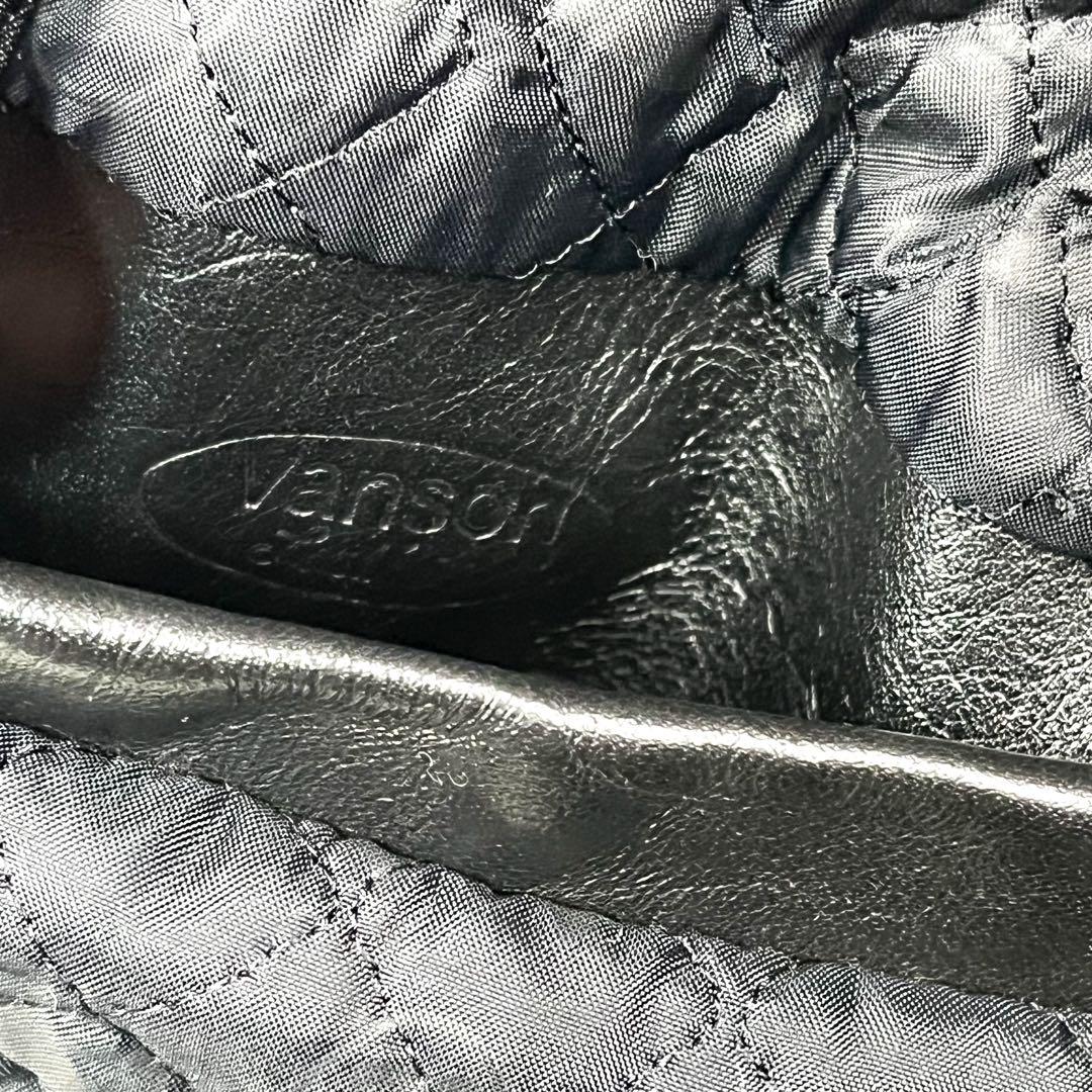 美品 バンソン 希少タイプD レザージャケット 裏地キルティング ロゴ総柄