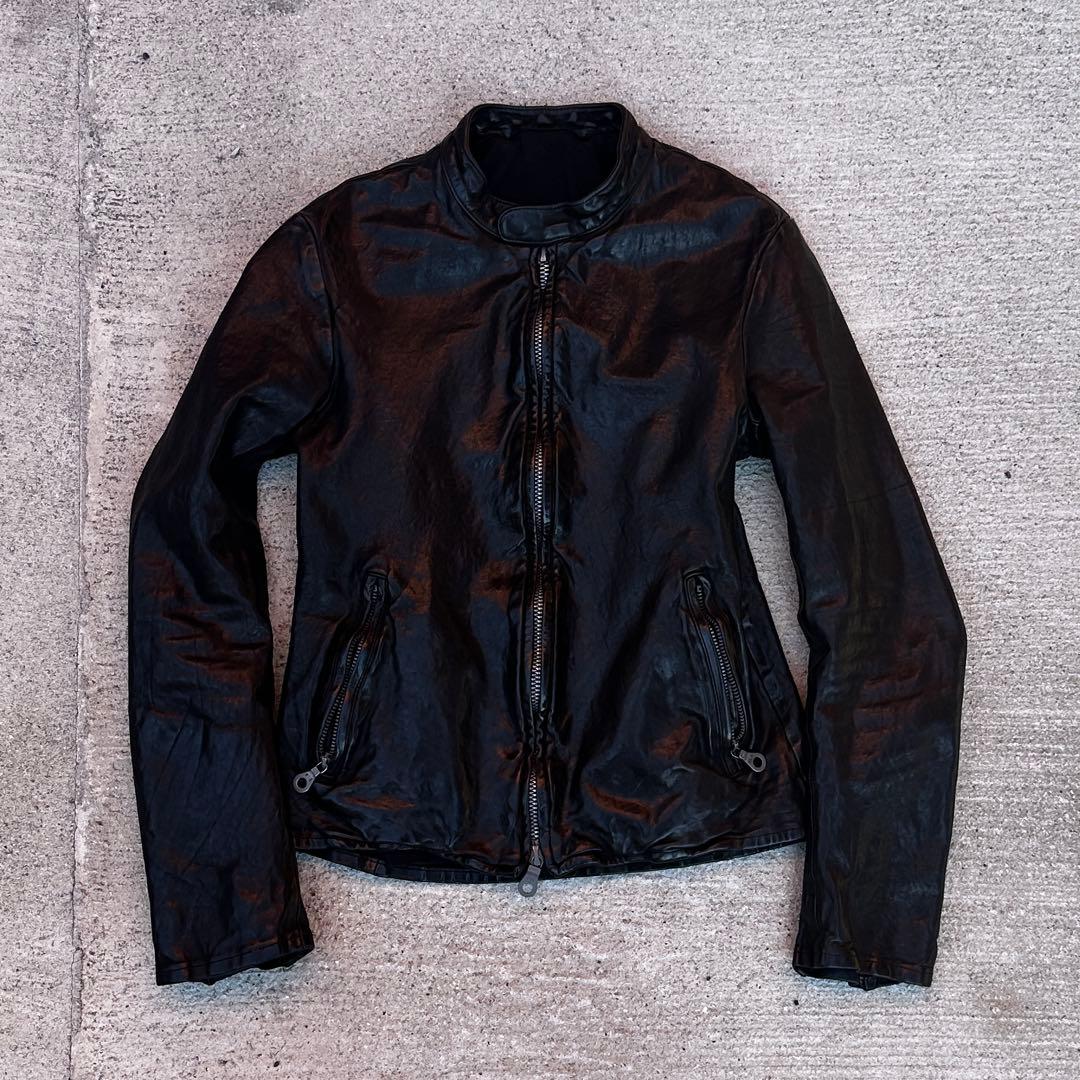 イサムカタヤマ　バックラッシュ　イタリアンダブルショルダー　シングルライダース