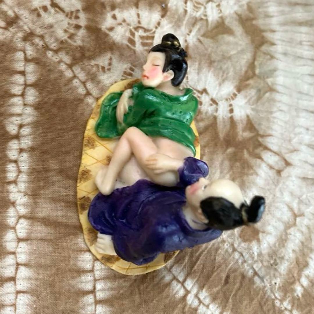 【珍品‼️】　春画陶器人形　置物　骨董品 4体セット