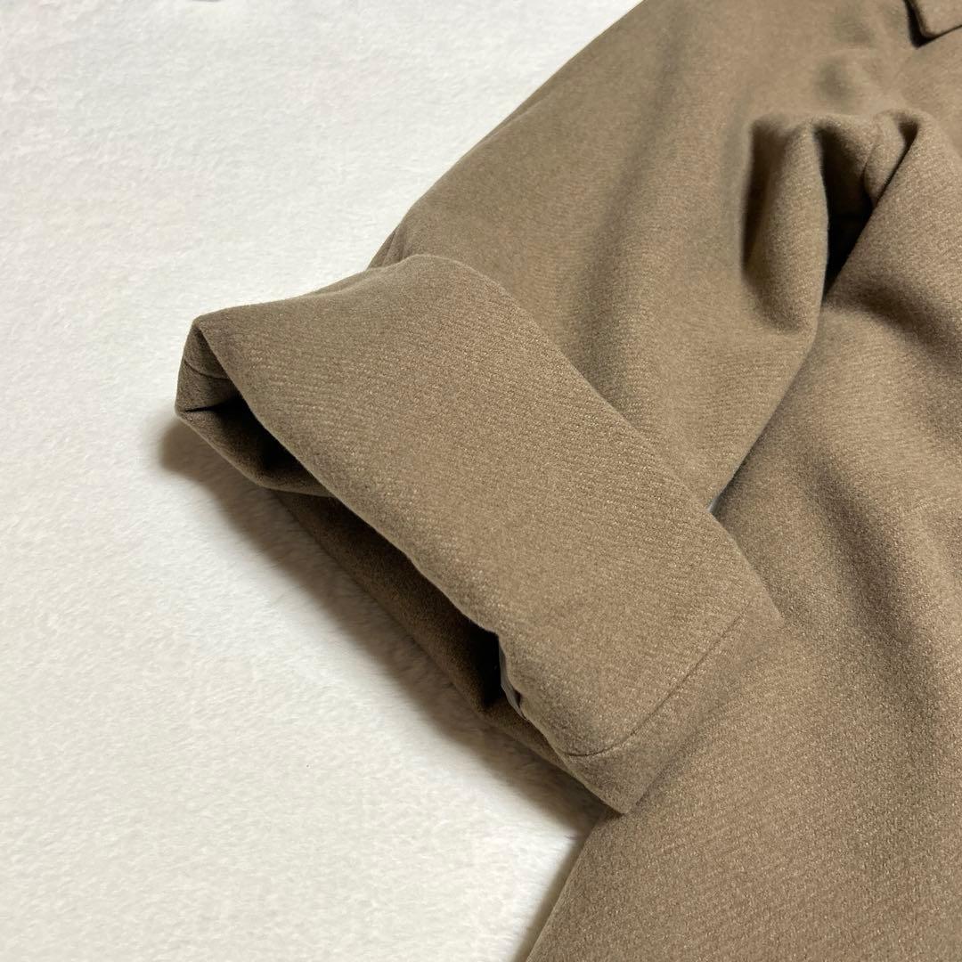 【新品】　eaphi big collar middle coat brown