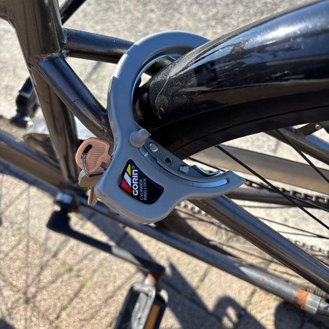 【直接の引き渡し希望】27インチ　カゴ付きスポーツ　グレー