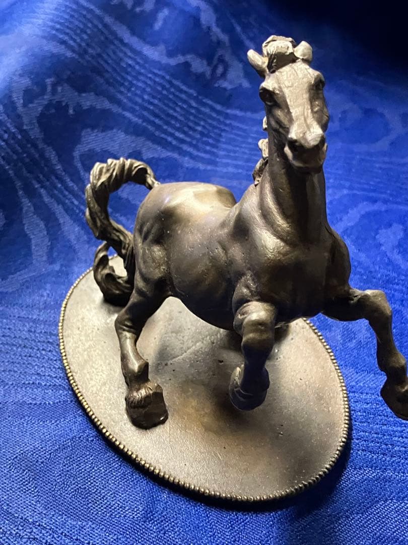 フランクリンミント　金属製馬の彫刻 ブロンズ　銅